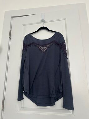 Free People waffle long sleeve